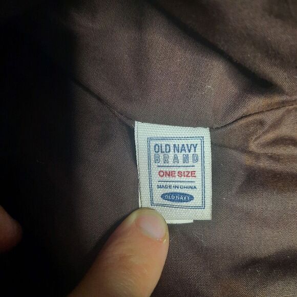 Old Navy Boho Y2K Vintage Brown Suede Genuine Leather Tote Bag - Picture 5 of 7